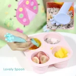 Babyqlo Giraffe Training Baby Spoon / Sendok Makan Anak Bayi Balita MPASI BQ SP8004 - Image 3