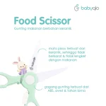 Babyqlo Gunting Makanan Bayi Keramik Food Scissors Gunting MPASI Anak Portable Dengan Case - Image 2