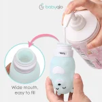 Babyqlo Travel Silicone Bottle Bear + Pill Case And Pouch / Wadah Shampo Sabun Silikon