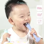 Babyqlo Giraffe Training Baby Spoon / Sendok Makan Anak Bayi Balita MPASI BQ SP8004 - Image 2
