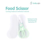 Babyqlo Gunting Makanan Bayi Keramik Food Scissors Gunting MPASI Anak Portable Dengan Case - Image 3
