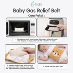 Babyqlo Baby Gas Relief Belt | Korset Penghangat untuk Bayi Anak / Bantal Penghangat / Kompres Perut Bayi - Image 2