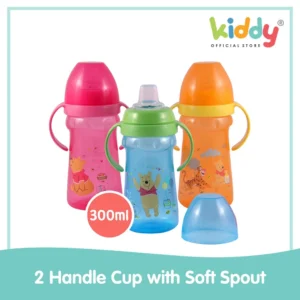 Winnie The Pooh Handle Cup With Soft Spout / Botol Minum Anak Dengan Sedotan
