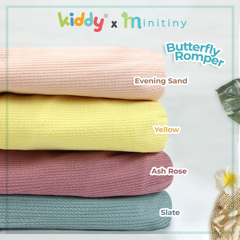 Mini Tiny - Butterfly Kids Romper / Baju Anak Perempuan / Fashion Rompers Lembut Nyaman - Gambar 2