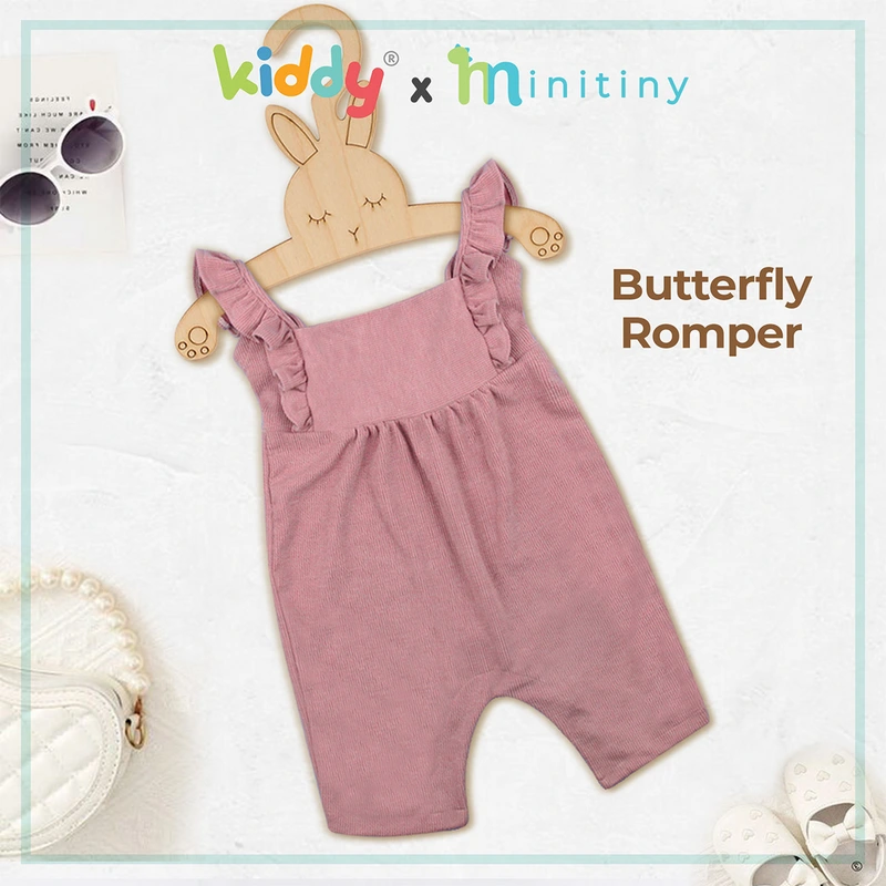 Mini Tiny - Butterfly Kids Romper / Baju Anak Perempuan / Fashion Rompers Lembut Nyaman - Gambar 4