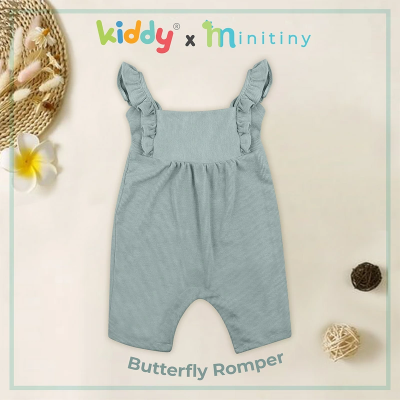 Mini Tiny - Butterfly Kids Romper / Baju Anak Perempuan / Fashion Rompers Lembut Nyaman - Gambar 6