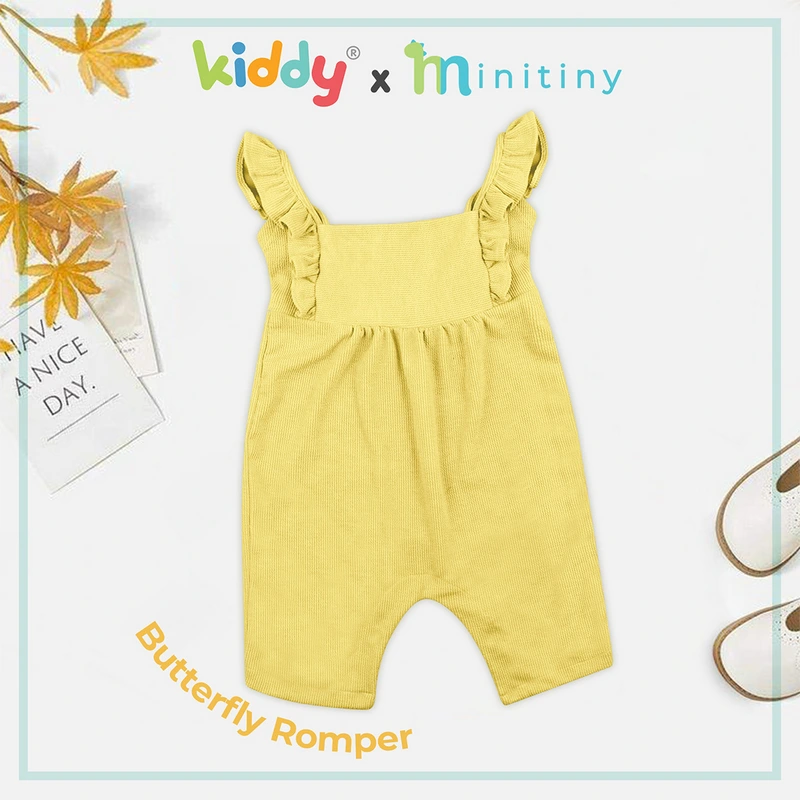 Mini Tiny - Butterfly Kids Romper / Baju Anak Perempuan / Fashion Rompers Lembut Nyaman - Gambar 7