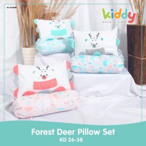 Kiddy Bantal Guling Bayi /Forest Deer Pillow Set