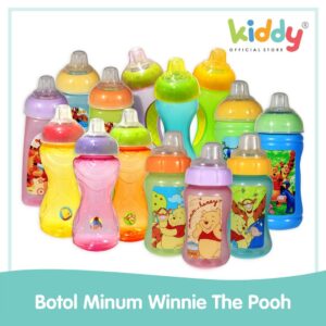 Winnie The Pooh Baby Bottle With Straw / Botol Minum Sedotan